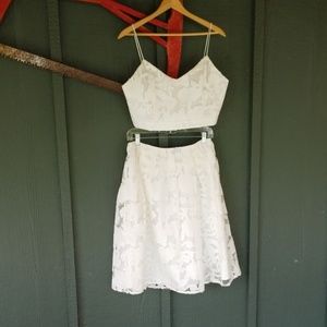 NWT! Crop top and high waisted skirt set!